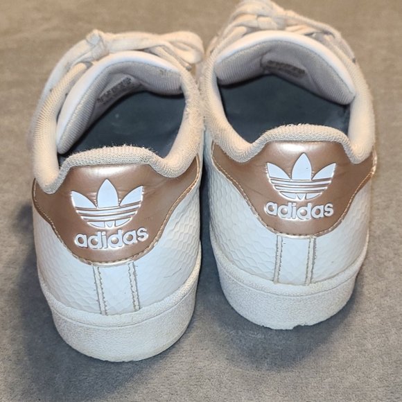 adidas Shoes | Adidas Superstar Gold Stripe Shoes | Poshmark